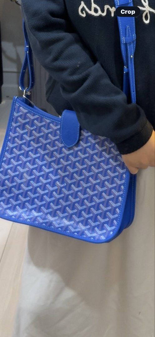 Goyard Blue Musette Bag (Category: Luxury Bags & Wallets) located in Quezon City. Submitted by kellypochette (Listing ID 1467899472, Image 2). Description: New style from Goyard! Goyard Musette in this absolutely stunning shade of blue. I mean, LOOK AT THAT COLOR! I love how this piece is a little different from the usual Goyard totes. Sleek, understated, and effortlessly chic. Plus, the crossbody style makes it such a practical everyday bag. 💙 