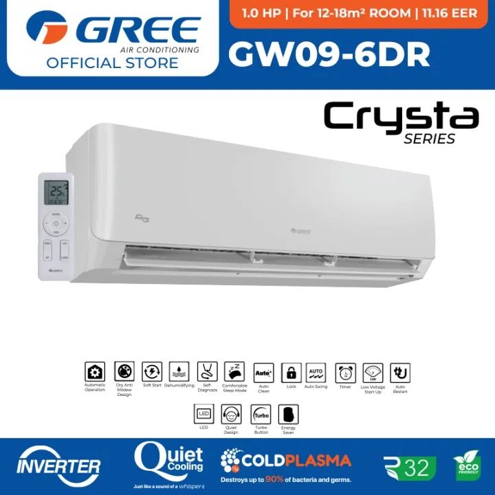GREE 1.0 HP GW09-6DR (Split Type) (Category: Air Conditioning and Heating) located in Manila. Submitted by daledeseeko (Listing ID 1467862170, Image 1). Description: Selling Brand New GREE 1.0 HP GW09-6DR (Split-Type | Inverter | Wall Mounted) - Stock will vary on availability - Free shipping within NCR - With warranty PM for more information.