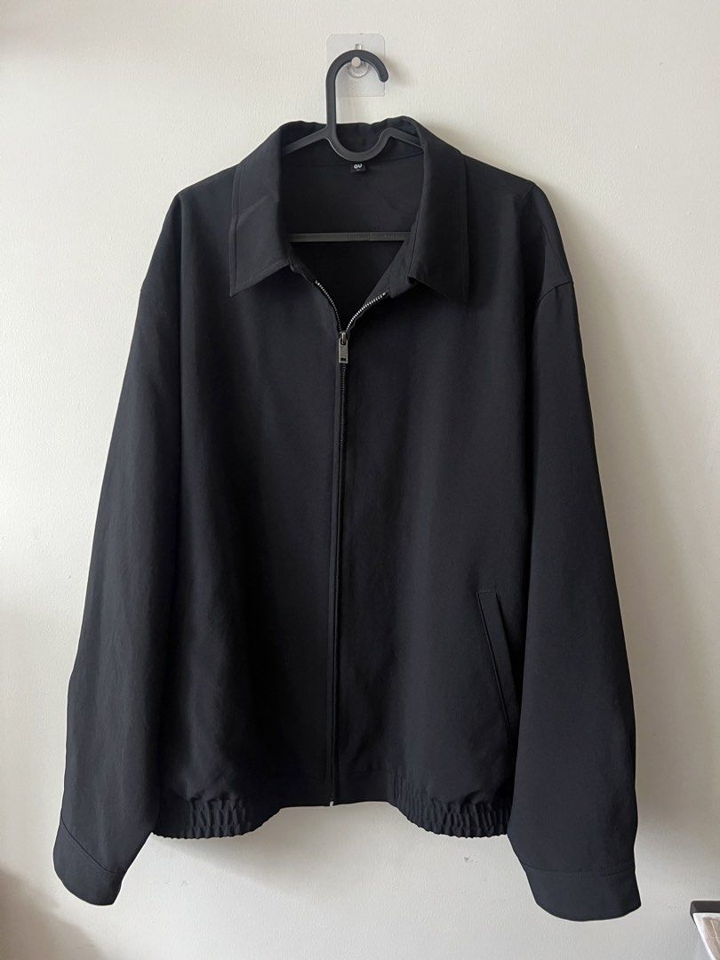 GU harrington Jacket Black XL (Category: Coats, Jackets and Outerwear) located in Manila. Submitted by limaoscar (Listing ID 1467859950, Image 2). Description: - Brand: GU - Color: Black - Size: XL - Features: Classic collar, front pockets, elasticated hem - Condition: Clean and ready to wear - Style: Great everyday layering piece NEGOTIABLE 💸.
