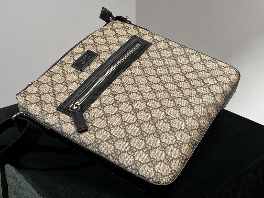 Gucci Crossbody Sling Bag (Category: Sling Bags) located in Manila. Submitted by lemsdolori16713 (Listing ID 1468053741, Image 2). Description: Gucci Messenger Crossbody Bag | Zip Closure Adjustable Strap | Monogram | Leather | Gold Tone Dimensions 8.2”W x 9.2”H x 1.8”D complete with serial, hangtag and dustbag 60,000 (slightly negotiable).