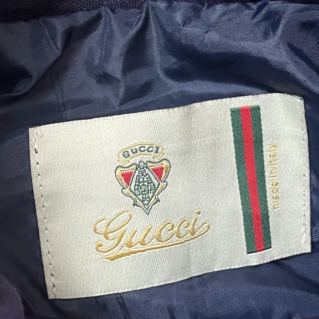 Gucci nylon jacket (Category: Coats, Jackets and Outerwear) located in Manila. Submitted by royaldripmanila (Listing ID 1467934680, Image 3). Description: Have issue cut W19.5 L24.