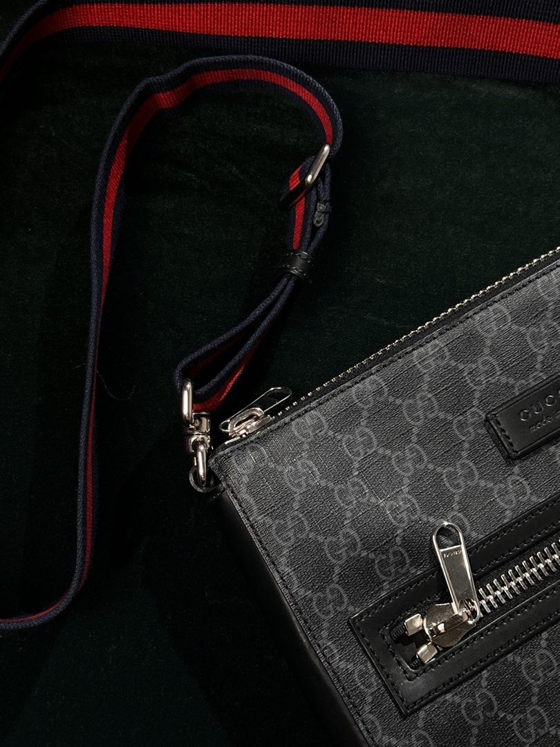 Gucci sling bag (Category: Sling Bags) located in Manila. Submitted by lemsdolori16713 (Listing ID 1468053834, Image 3). Description: Gucci Web Strap Front Zip Messenger Bag | GG Coated | Canvas Medium crossbody bag complete with serial, hangtag and dustbag 45,000 ( slightly negotiable ) Item is in Laguna we can do meetup in Laguna .
