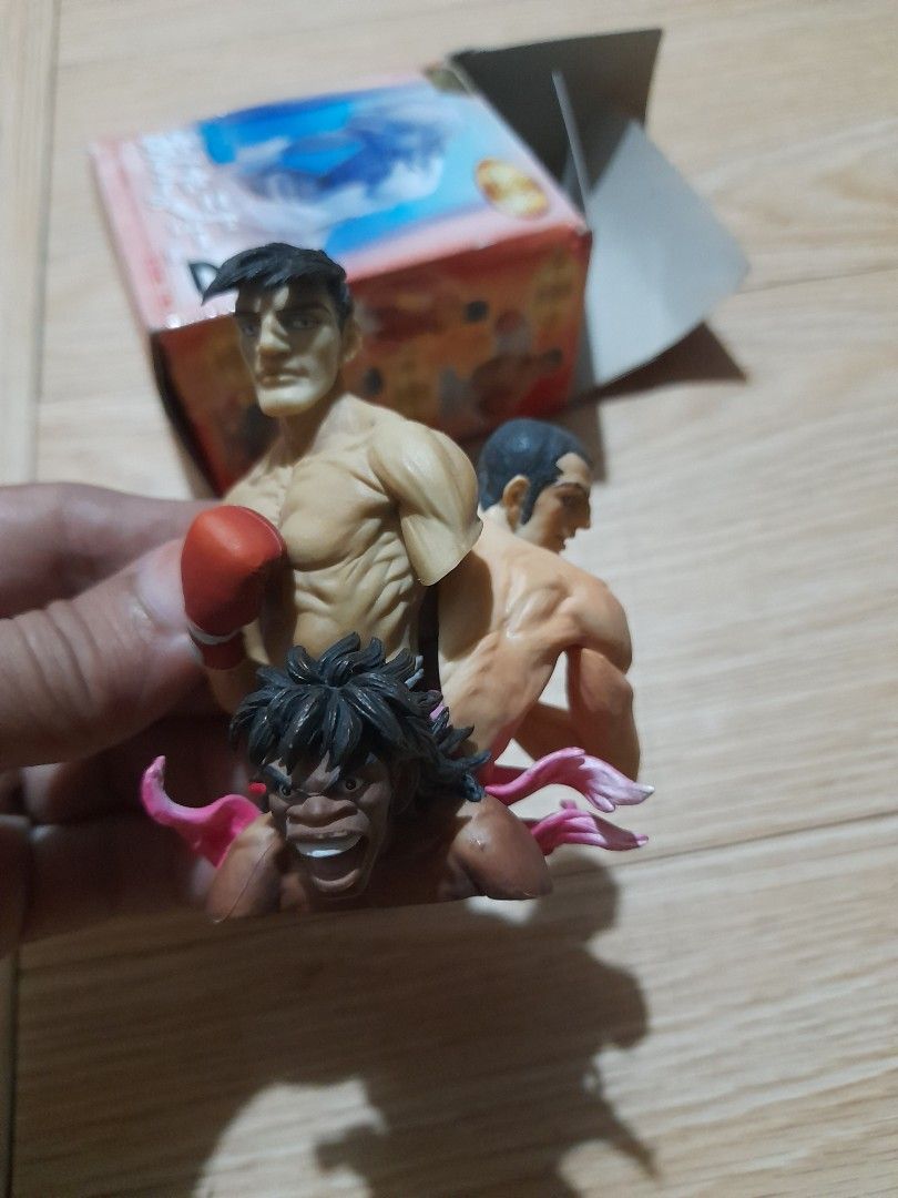 Hajime no Ippo Takamura vs Hawk Figure Boxed (Category: Figurines & Statues) located in Bocaue. Submitted by marajapansurplus (Listing ID 1467945294, Image 1). Description: - Authentic Hajime no Ippo collectible figure featuring Takamura and Hawk in action - Highly detailed paintwork and dynamic boxing poses - Comes with the original packaging box (as seen in pictures) - Made in China - A must-have display piece for fans of the boxing anime serie