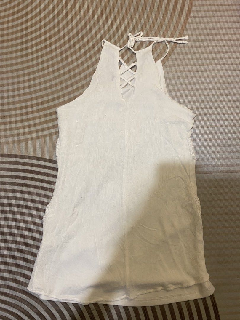 Halter Mini Dress (Category: Dresses) located in Quezon City. Submitted by jmxyz (Listing ID 1467974299, Image 3). Description: - brand: coco cabana - size: medium - see last photo for when worn ‼️moving out sale 📍greenfield, mandaluyong.