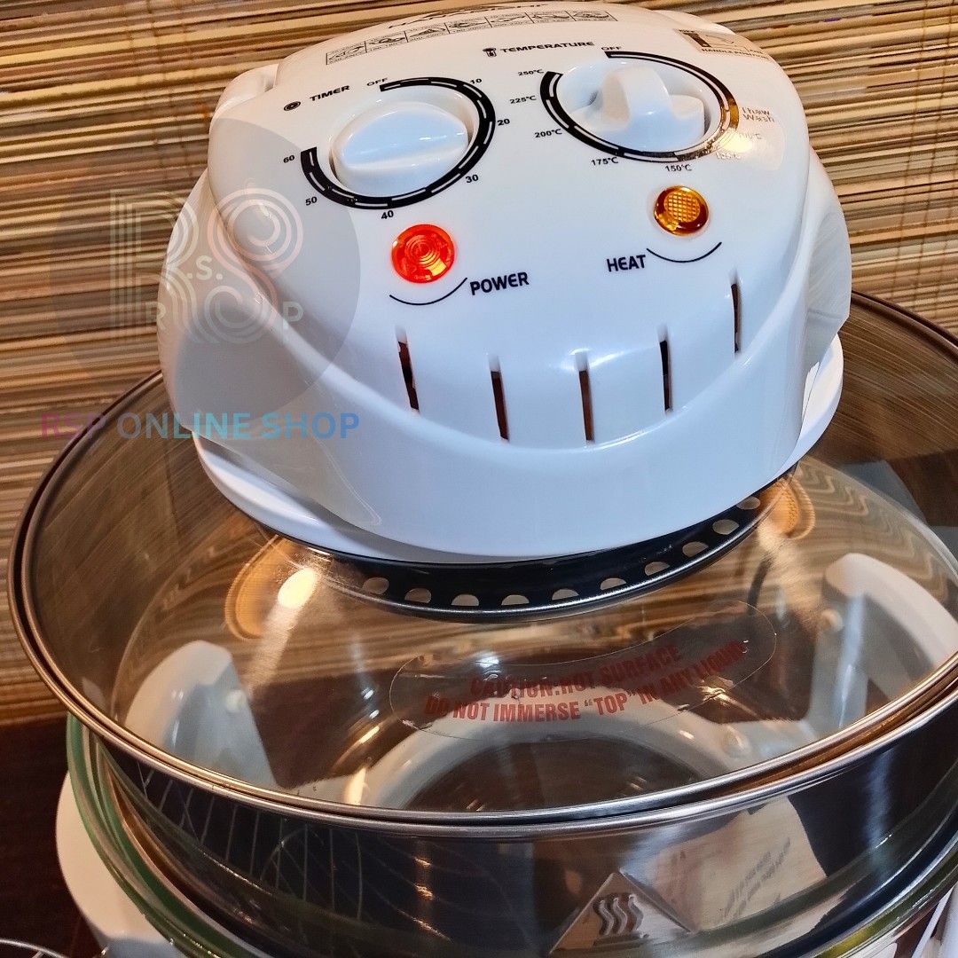 Hanabishi Turbo Broiler Model HTB-150 (Category: Cookware & Accessories) located in Manila. Submitted by oliviamart46884 (Listing ID 1467909604, Image 3). Description: ✨️ Brandnew Hanabishi Turbo Broiler with Extender (HTB-150) Description💯 ✅Tough tempered glass pot ✅Pilot lamp power and heat indicator ✅With low rack, high rack, tong ✅Rated voltage: 230V ✅Rated frequency: 60Hz ✅Packing size: 362x362xx230mm ✅Unit dimension: 390x330x330mm.