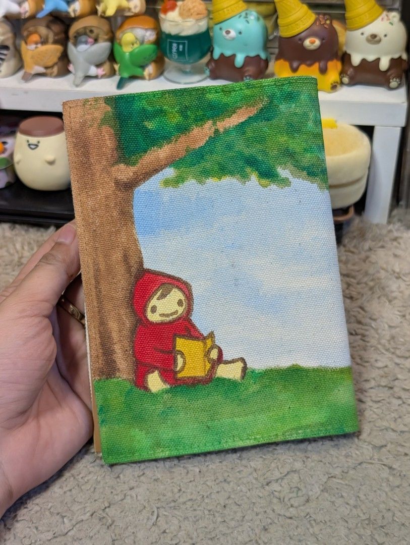 Handpainted Little Red Riding Hood Notebook (Category: Stationery & School Supplies) located in San Pedro. Submitted by eurisilvers (Listing ID 1467973365, Image 1). Description: — shipping is via J&T Express — mop: gcash, maya, bank transfer — location: san pedro city, laguna.
