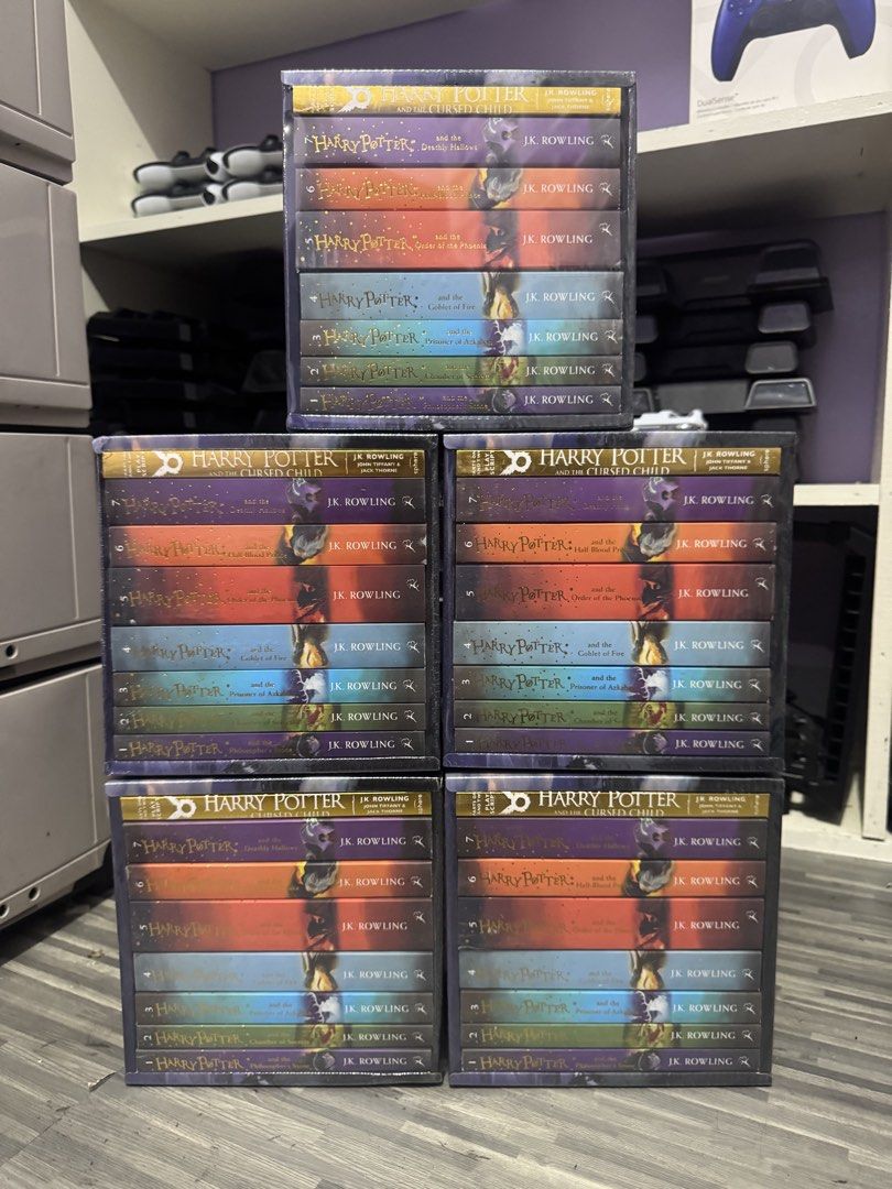 Harry Potter Books (Complete Set) (Category: Storybooks) located in Manila. Submitted by 828gamingphmnl (Listing ID 1467854224, Image 1). Description: FOR SALE Harry Potter Books BRAND NEW Complete Set / 8 books P1,200 per set FIXED Cash on delivery nationwide.