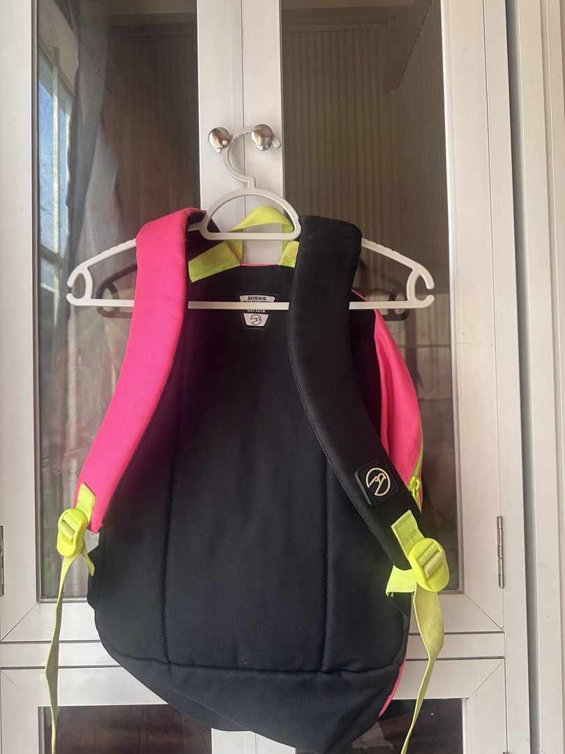 Hawk Neon Pink Backpack (Category: Backpacks) located in Cagayan de Oro. Submitted by zm1.declutter (Listing ID 1467905150, Image 2). Description: with washable stains.