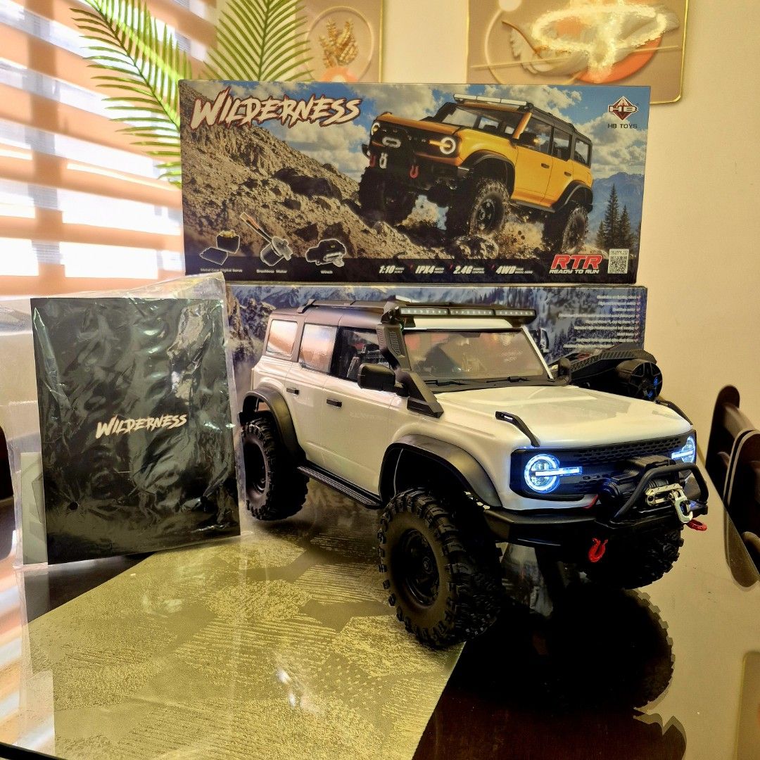 HB Toys Wilderness 1:10 RC Crawler (Category: Remote Control Toys) located in Manila. Submitted by karlcasano56721 (Listing ID 1467854549, Image 1). Description: 🔥 HB TOYS — HIGH-END BRUSHLESS VERSION 💥 NOW ONLY ₱20,500! 🚨 BRUSHLESS POWER • HOBBYWING ESC • DUMBO RC ✨ FEATURES: 🏎️ Brand New — Sealed/On-Hand ⚡ Brushless Motor Version 🔥 Hobbywing ESC 🎮 Dumbo RC Receiver & Remote 🏆 High-End Version 💯 Ready for your next RC adventure! 🎨 AVAIL