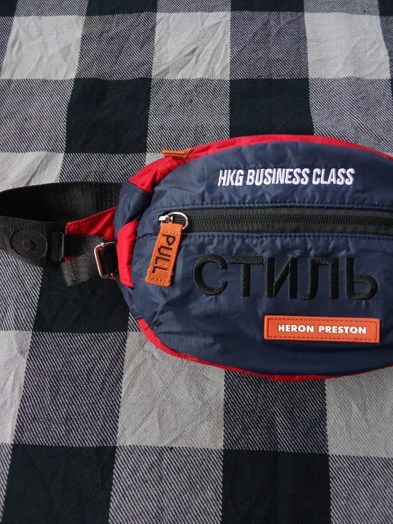 Heron Preston Belt bag (Category: Belt bags, Clutches and Pouches) located in Polomolok. Submitted by timog_high_ice (Listing ID 1467879294, Image 2). Description: - Nylon Material - Embroidery - Adjustable Strap - 2 Compartment Super Bet ❤️.