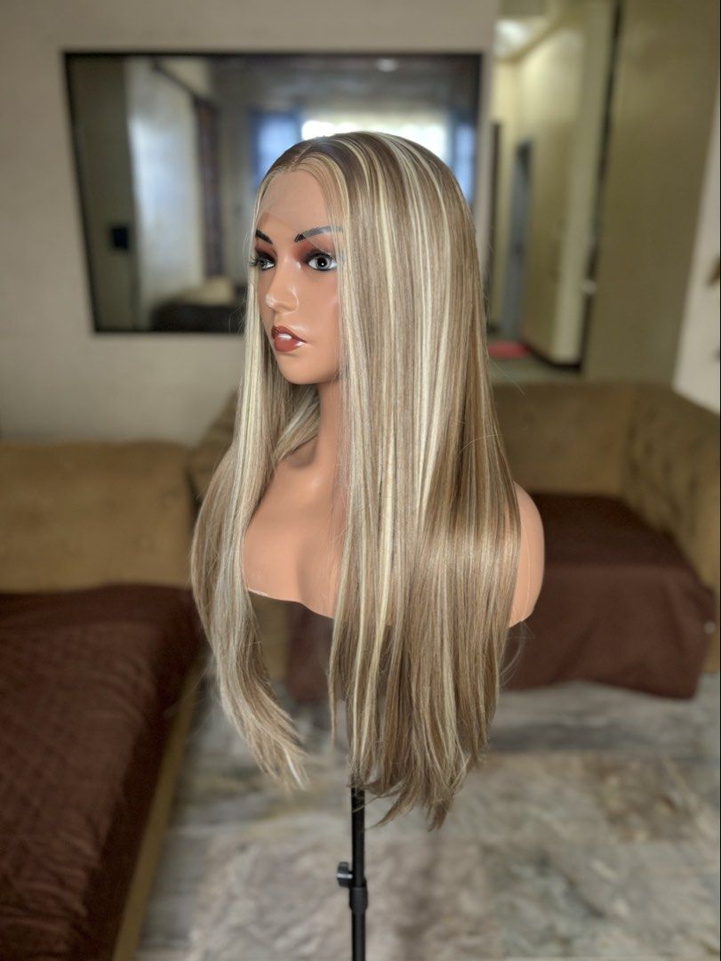 Highlights Lace Front Wig (Brand New!) (Category: Hair Accessories) located in Manila. Submitted by stellarwigs (Listing ID 1467847808, Image 3). Description: Highlights Lace Front Wig For Sale! Price: ₱1500 only! (brand new) ✅FREE PARTING (13x4) (30 Inches) ✅Can be curled or straightened and washed. ✅Futura Fiber Close to human hair. ✅Thick High Quality Hair. ✅What you see is what you get. ✅On Hand! Shipping available nationwide. ✅Same day deliv