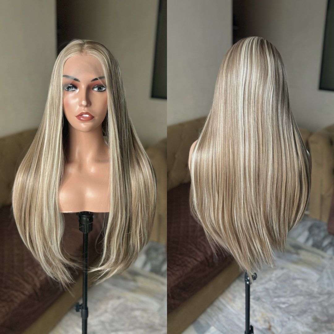 Highlights Lace Front Wig (Brand New!) (Category: Hair Accessories) located in Manila. Submitted by stellarwigs (Listing ID 1467847808, Image 1). Description: Highlights Lace Front Wig For Sale! Price: ₱1500 only! (brand new) ✅FREE PARTING (13x4) (30 Inches) ✅Can be curled or straightened and washed. ✅Futura Fiber Close to human hair. ✅Thick High Quality Hair. ✅What you see is what you get. ✅On Hand! Shipping available nationwide. ✅Same day deliv
