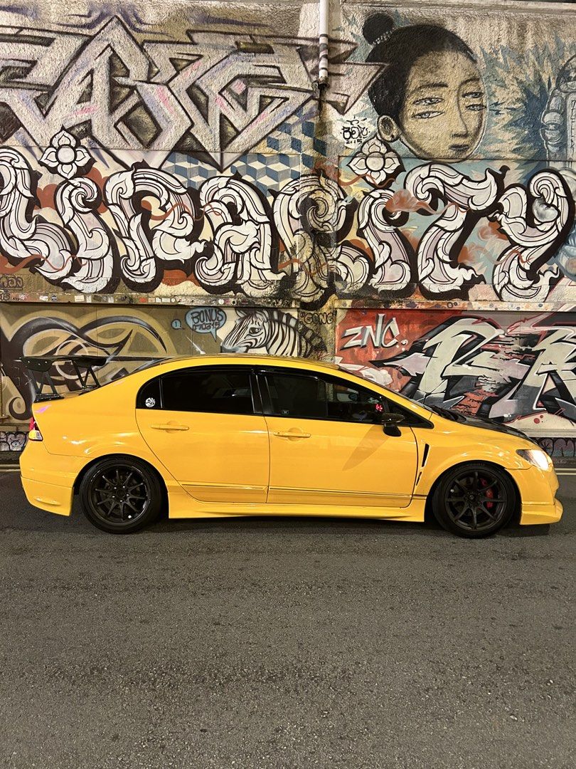 Honda Civic Fd4 Auto (Category: Used Cars) located in Singapore. Submitted by zachhyboi (Listing ID 1467851983, Image 1). Description: Mod list: drift racing exhaust full system, rays forged rim, js racing cf hood, js racing cf spoiler, tanabe coilover, ksport bbk, sscus and bride front seat & more. For the enthusiasts. Save this piece before it goes to the scrapyard. Viewing Location: Fernvale st.