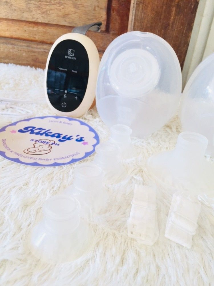 Horigen decent (Category: Breastfeeding & Bottle Feeding) located in Tuguegarao City. Submitted by kikay.store.ph30 (Listing ID 1468057124, Image 3). Description: ❗NEW ARRIVALS ❗️🇺🇸 Horigen decent Rechargeable Perfectly working Suction strong Authentic ✅️ Condition : likenew Inclusion : machine - charging cable - 3 cups - 17mm flange insert - 15mm insert - tubing - nipple ruller Price: 850 MOP: GCASH, BDO, MOD: SCO FOR SHIPPING PURPOSE, BUS SHI