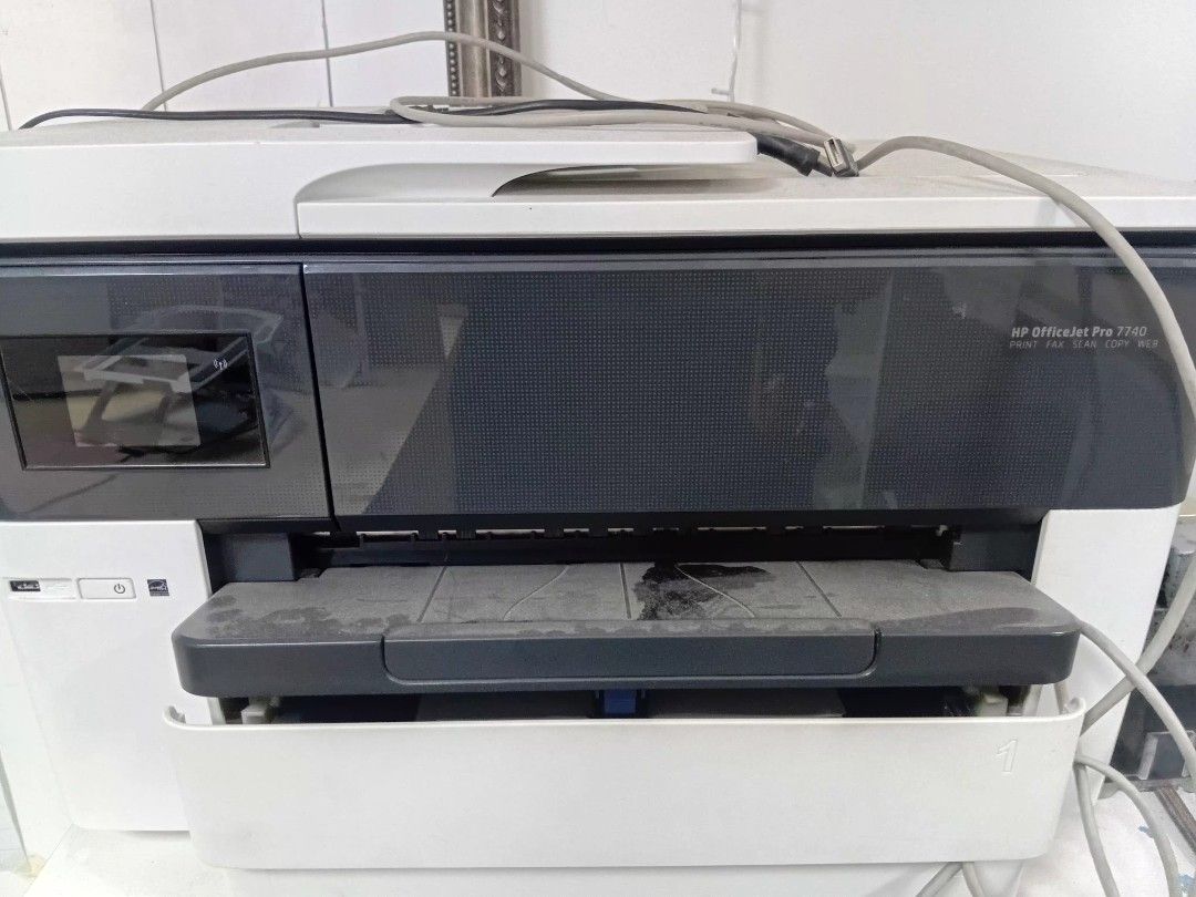 HP OFFICEJET PRO 7740 (Category: Printers, Scanners & Copiers) located in Caloocan City. Submitted by jadfulgen95571 (Listing ID 1467904100, Image 2). Description: 🖨️ FOR SALE: HP OFFICEJET PRO 7740 WIDE FORMAT ALL-IN-ONE PRINTER! Looking for a reliable printer for your business, office, or printing needs? ✨ Get this HP OfficeJet Pro 7740 perfect for printing documents, presentations, marketing materials, and more! 💰 PRICE: ₱15,000 **📌 SPECIFI