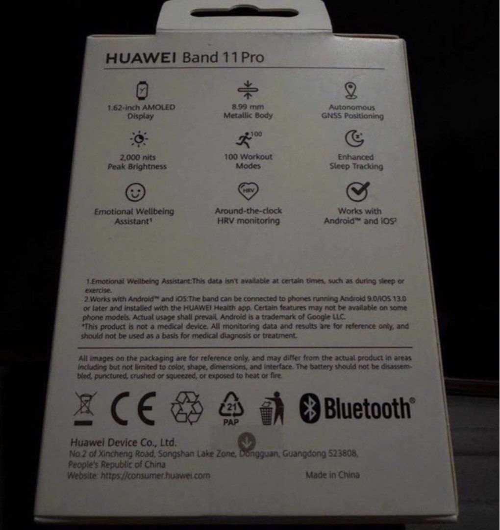 HUAWEI BAND 11 PRO (Category: Wearables & Smart Watches) located in Quezon City. Submitted by .red_ (Listing ID 1467842393, Image 1). Description: FAST SALE! BRAND NEW & SEALED! 🔥 HUAWEI BAND 11 PRO (BLACK) – STEAL PRICE! Srp: P4490🚨 ✨ 100% Brand New | Factory Sealed | Original The ultimate sleek, lightweight fitness tracker in stealthy Graphite Black. Packed with pro health tracking and an insane battery life. Why You’ll Love It: ⌚ AMOLED Disp