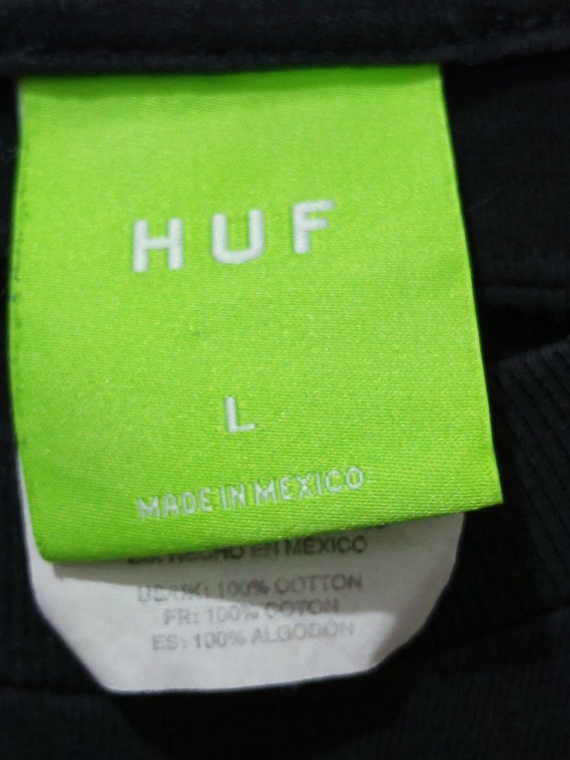 HUF (Champions 20th Anniversary) (Category: Tshirts & Polo Shirts ) located in Taguig. Submitted by thriftedminds (Listing ID 1468056379, Image 3). Description: Item: HUF Champions 20th Anniversary 🔥 ‎Size: HUF Hardtag (L) ‎Width: 21.5 ‎Length: 30 ‎Condition: Excellent ‎Issue: Repaired slice on back, Hairline DM to purchase 📩.