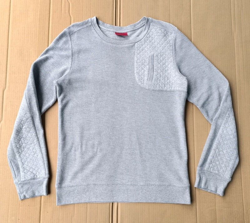 Hugo Boss Mens Gray Patch Design SweatShirt (Category: Coats, Jackets and Outerwear) located in Bacoor. Submitted by nineties_kid (Listing ID 1467937048, Image 3). Description: >===> Hugo Boss Mens Gray Patch Design SweatShirt Size: Medium Shoulder width: 18 inches Sleeve length: 28 inches Shirt width: 20.5 inches Shirt length: 29 inches ______ -Modes Of Delivery: J&T/Lalamove/ LBC (Cash on Pick-up/COD) -Meet-up (Bacoor Cavite Area/Mandaluyong-Sh