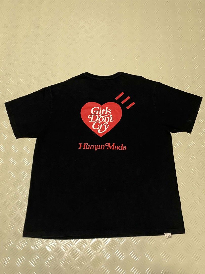 Human Made "Girls Don't Cry" Tee (Category: Formal Shirts) located in Dipolog. Submitted by just_thriftfinds (Listing ID 1467846208, Image 2). Description: Width 24 Length 29.
