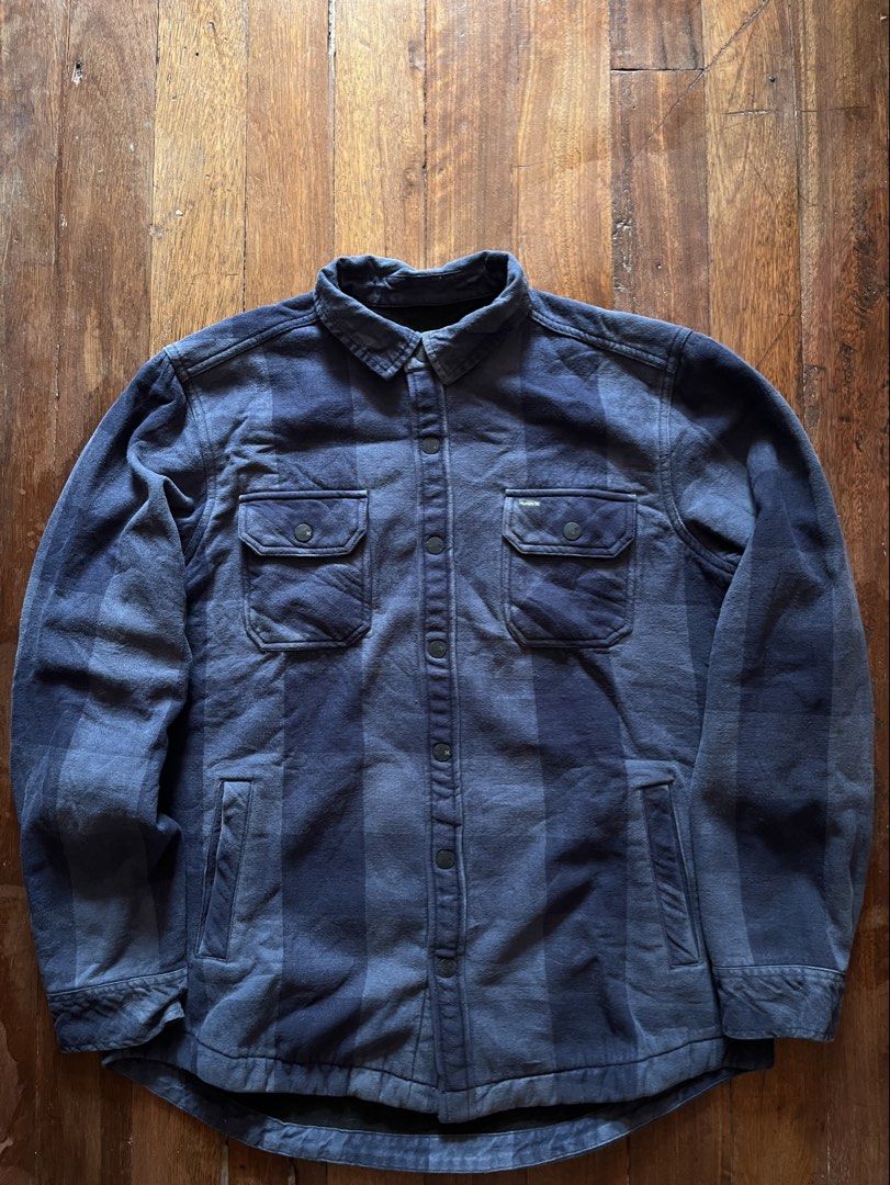 Hurley Fleece-Lined Flannel Riding Jacket (Category: Coats, Jackets and Outerwear) located in Los Banos. Submitted by lootmeup (Listing ID 1468025574, Image 2). Description: Hurley Fleece-Lined Flannel Riding Jacket With 4 pockets at front Size: Width: 22.5 Length: 28 Nnn Mine P700.