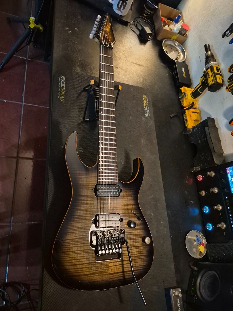 Ibanez 7-String Prestige RG2727FZ (Category: Musical Instruments) located in Caloocan City. Submitted by ironman_collector81 (Listing ID 1467869222, Image 1). Description: For Sale Only Ibanez Prestige RG2727FZ With Hardcase Pups upgraded Dimarzio Evo Bridge and Dimarzio Liquidfire Neck. Bridge: Edge Zero 7 w/ ZPS3 Neck: Wizard-7 Meetup and Price are negotiable. Mode of Payment: BPI or Gcash Location: Westwood 7 GenTri Cavite .