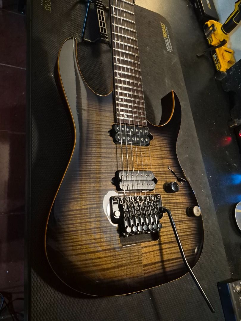 Ibanez 7-String Prestige RG2727FZ (Category: Musical Instruments) located in Caloocan City. Submitted by ironman_collector81 (Listing ID 1467869222, Image 2). Description: For Sale Only Ibanez Prestige RG2727FZ With Hardcase Pups upgraded Dimarzio Evo Bridge and Dimarzio Liquidfire Neck. Bridge: Edge Zero 7 w/ ZPS3 Neck: Wizard-7 Meetup and Price are negotiable. Mode of Payment: BPI or Gcash Location: Westwood 7 GenTri Cavite .