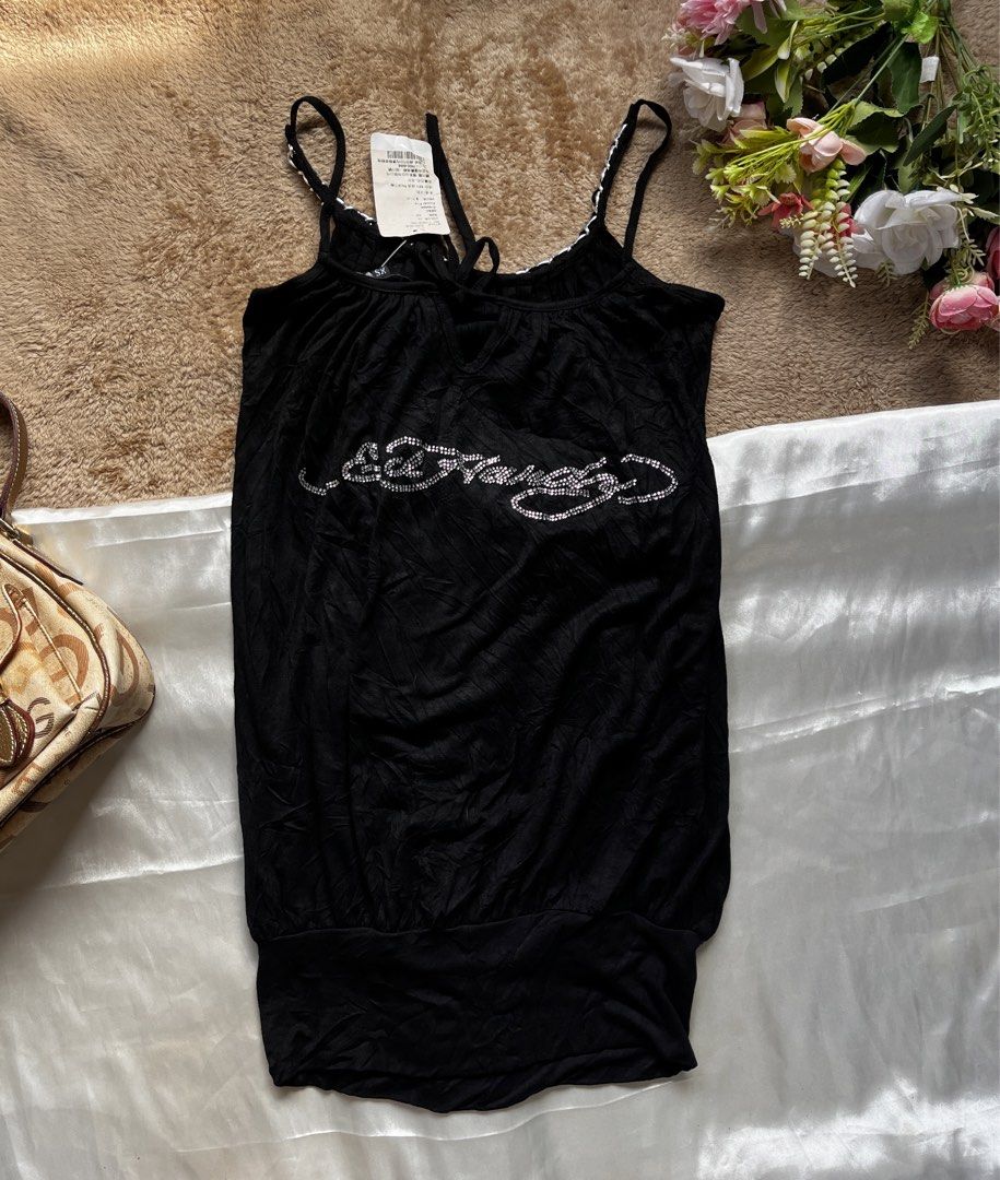 INCH (Category: Sleeveless) located in Cagayan de Oro. Submitted by epicbird.185fef (Listing ID 1467924268, Image 3). Description: 🥀ED HARDY: BY CHRISTIAN AUDIGIER RHINESTONE “LOVE KILLS SLOWLY”- FLAME GRAPHIC MINI DRESS/ CAMISOLE TOP 🥀xs on tag 🥀brandnew! Mine💸3,500 yours☑️ (shipped) 🍃Location: Bukidnon (Mindanao)🍃.