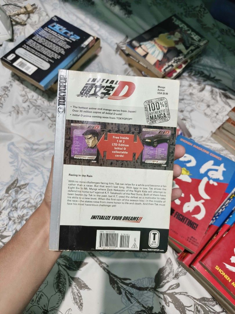 Initial d manga rare (Category: Comics & Manga) located in Jose Panganiban. Submitted by ilovepheromones8_8 (Listing ID 1467967386, Image 3). Description: has rare card inside heavily tanned side of the pages can still hassle just offer Mod-jnt mop-gcash Payment first Pm for inquiries.