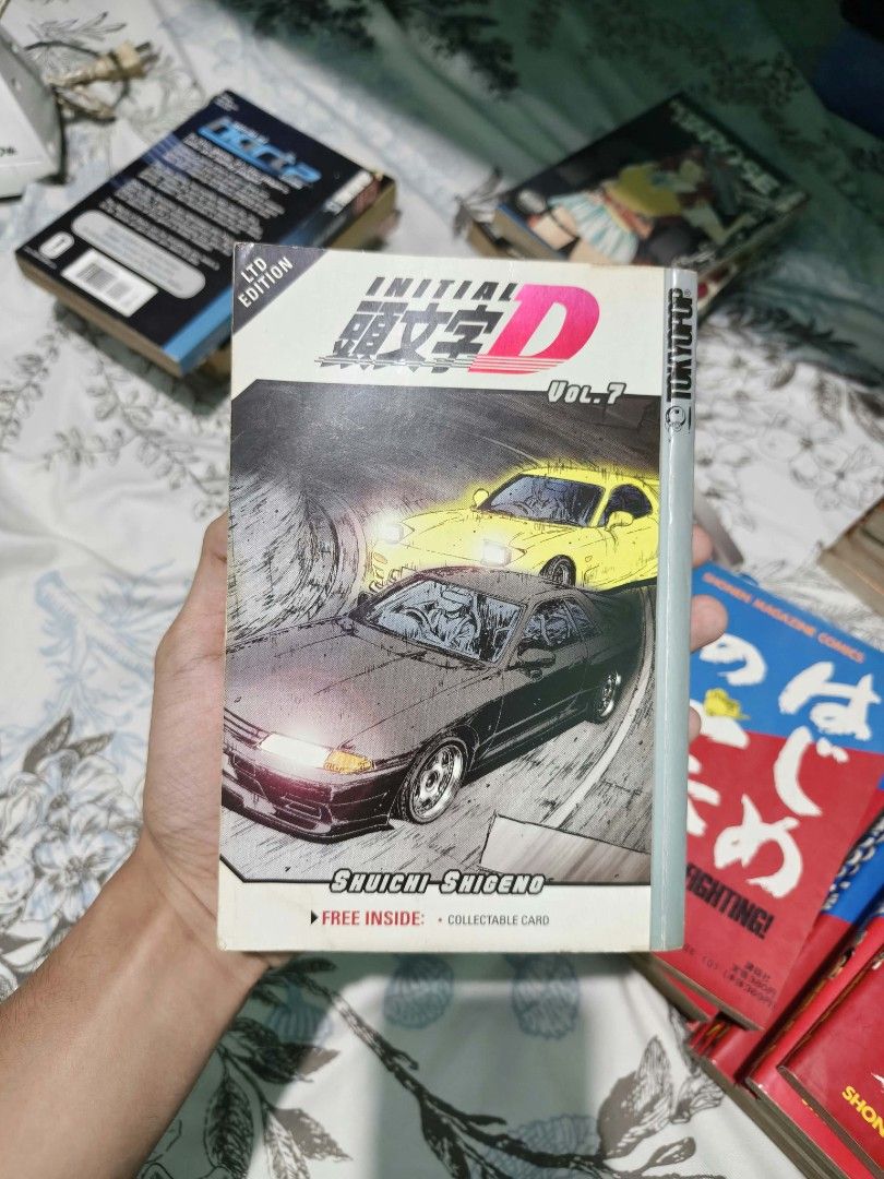 Initial d manga rare (Category: Comics & Manga) located in Jose Panganiban. Submitted by ilovepheromones8_8 (Listing ID 1467967386, Image 1). Description: has rare card inside heavily tanned side of the pages can still hassle just offer Mod-jnt mop-gcash Payment first Pm for inquiries.