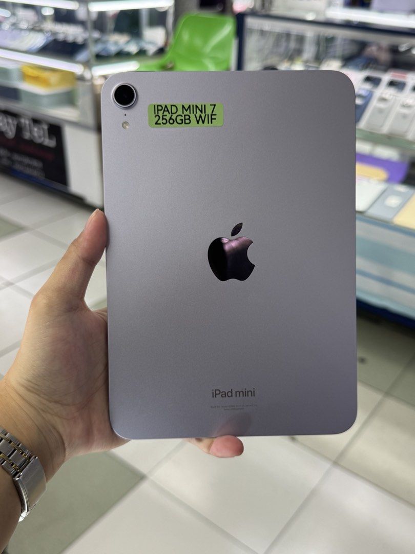 IPAD MINI 7 256GB 91BH WIFI ONLY (Category: iPad) located in San Juan City. Submitted by aynaagadgets (Listing ID 1467980944, Image 1). Description: IPAD MINI 7 256GB WIFI ONLY OCTOBER 2026 STALL #: XB-07 FOR SALE | TRADE / SWAP PASS SA MGA SCAMMERS / THIRD PARTY (RFS: Buy and Sell) ⬇️DETAILS⬇️ •256 GB (Other storage is also available) •Purple (Other color is also available but price may vary) •91%bh •NTC Variant •95% Smooth •Truetone Working •No