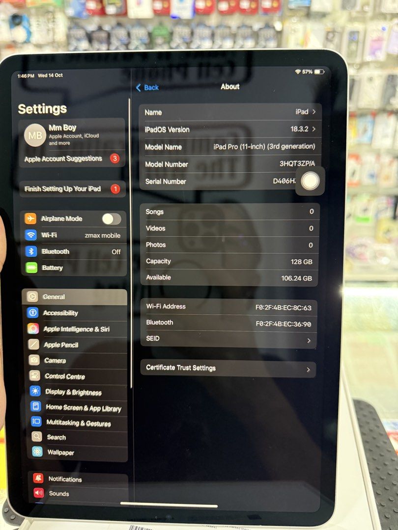 Ipad pro (Category: iPad) located in Kuala Lumpur. Submitted by roy3585 (Listing ID 1467887098, Image 3). Description: Ipad pro 11-inch (3rd generation) Full set with box All functions ✅✅.