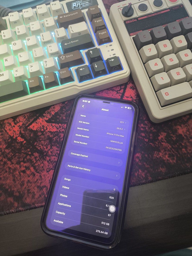 iPhone 11 Pro Max 512GB — Midnight Green (Category: iPhone 11 Series) located in San Antonio. Submitted by 140225thrifts (Listing ID 1467846245, Image 2). Description: FOR SALE | iPhone 11 Pro Max 512GB (Midnight Green) Specifications: - Model: iPhone 11 Pro Max (Pre-Owned) - Storage: 512GB - Battery Health - 99% - Openline (All SIM working) - Truetone Working - with Smart Devil Tempered Screen Protector - with Otterbox Magsafe Case - with Smart 