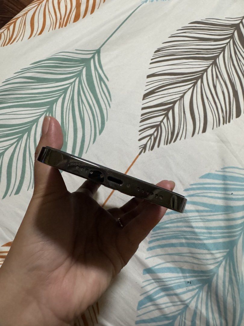 iPhone 13 Pro max (Category: iPhone 13 Series) located in Quezon City. Submitted by daday39 (Listing ID 1467965966, Image 3). Description: - Model: iPhone 13 Pro Max - Storage: 256GB - Color: Graphite - Condition: Pre-owned, well-maintained physical appearance - Battery Health: 76% (service recommended by system, but fully functional) - Inclusions: Free protective phone cases and tempered glass, box with same IMEI - Meetup Location: Caltex Sauyo 