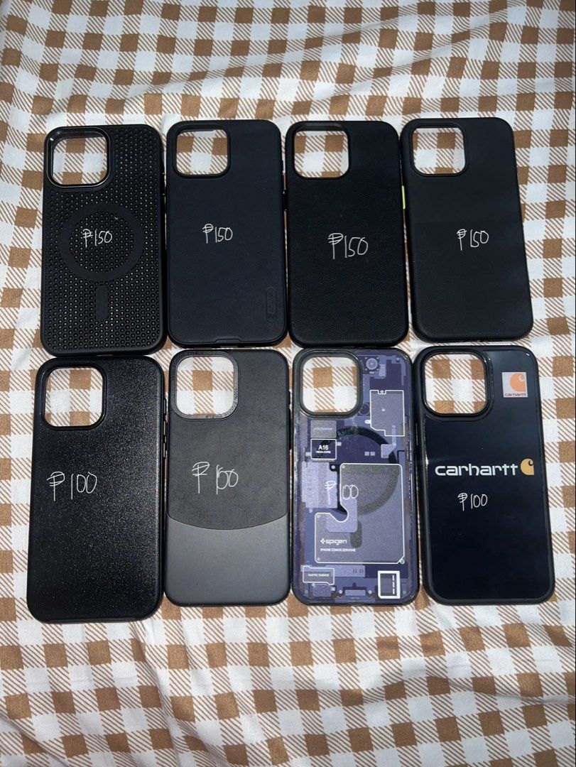 Iphone 15 pro max cases (Category: Cases & Sleeves) located in Meycauayan. Submitted by pausclosett (Listing ID 1467860703, Image 3). Description: Swipe right to see other available cases Take all for ₱2500 (29 pcs) Rfs: nagpalit na ng phone, super maarte may ari neto kaya good as new pa..
