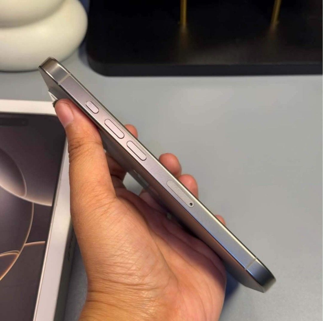 iPhone 16 Pro 256gb No issue (Category: iPhone 16 Series) located in Iriga City. Submitted by silverargon0444_ (Listing ID 1468045866, Image 3). Description: iPhone 16 Pro - Natural Titanium 256gb NTC approved No sim restrictions All parts original No hidden issue Meet up for Sure Buyer!.
