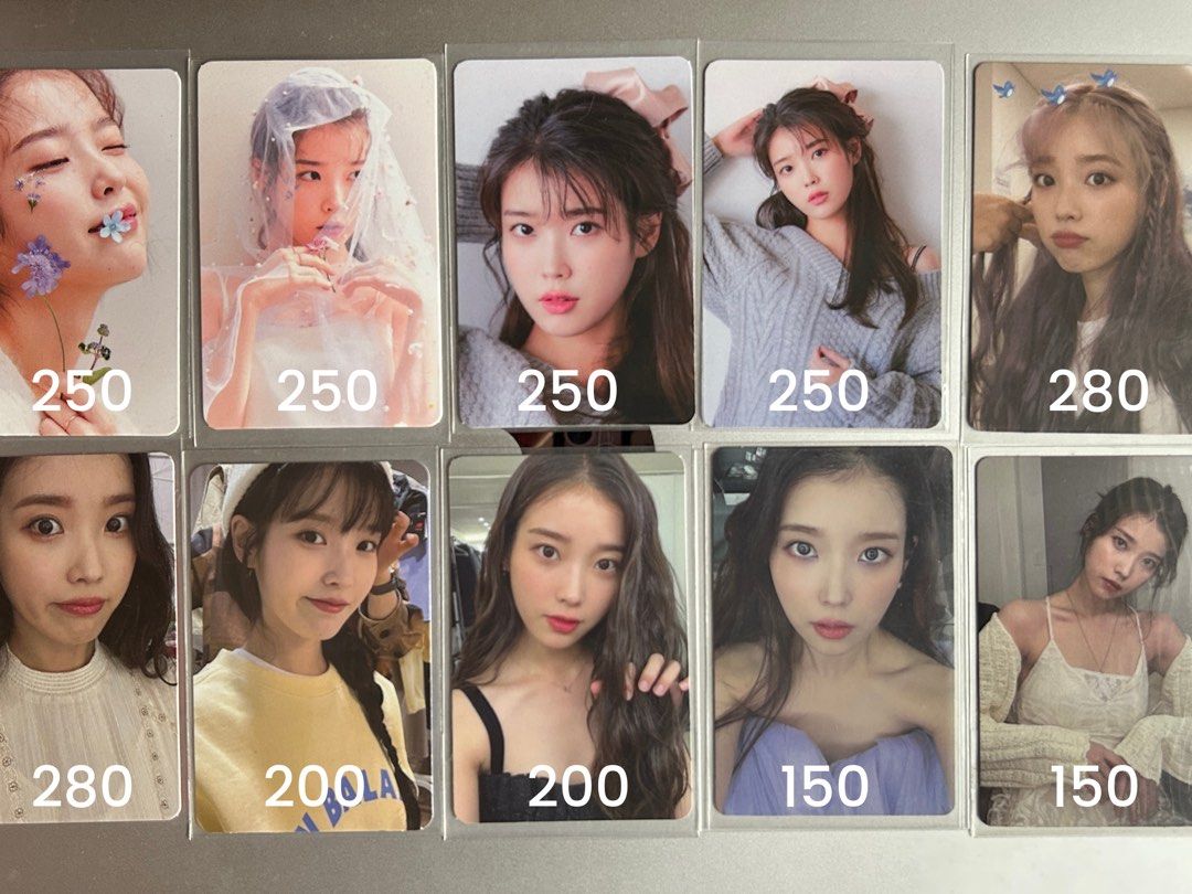 IU Official Photocards and Polaroids Collection (Category: K-Wave Merchandise) located in Manila. Submitted by yagult (Listing ID 1467925170, Image 2). Description: wts lfb IU photocards - see pic for pricelist - prio getting all or 2 pcs - can give discount for set taker or 5+ pcs mop: gcash mod: j&t / lalamove (weekend shipping) # iu pc ph .