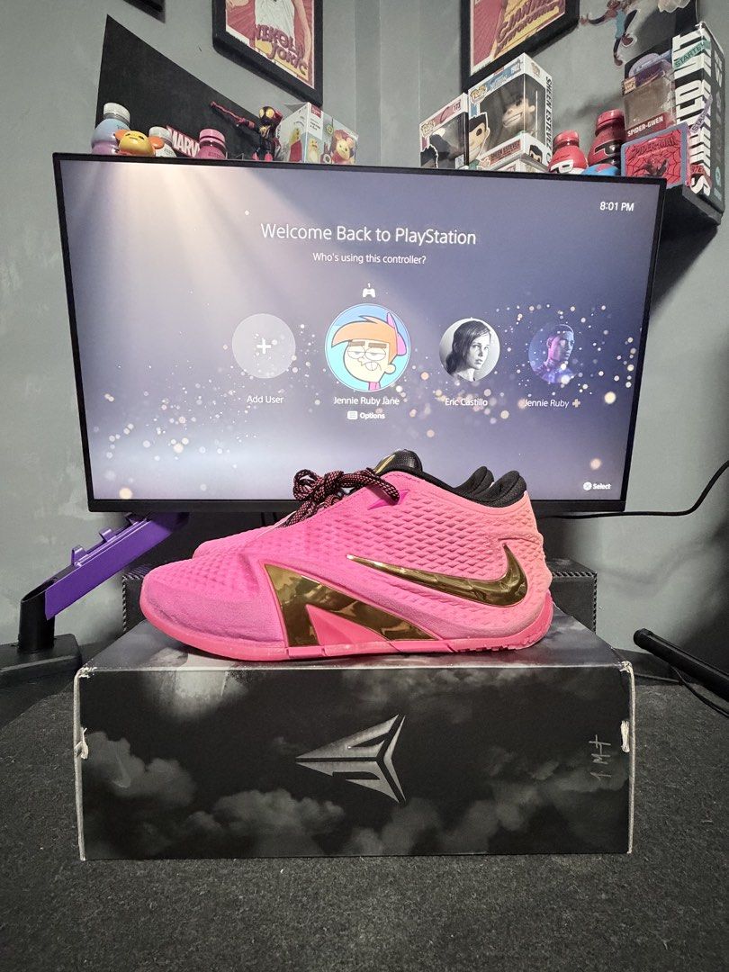 Ja 4 Pink Rise (Category: Sneakers) located in Pateros City. Submitted by funkytimer (Listing ID 1467970656, Image 1). Description: Ja 4 Pink Rise Size 9.5 Used 2x With Og box, stickers and inserts 4999 steal price na Taguig area.