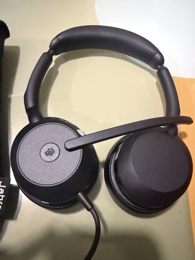 Jabra Wired Headset with Carrying Pouch and USB Cable (Category: Headphones & Headsets) located in Caloocan City. Submitted by luckywhale_39047f (Listing ID 1467988006, Image 1). Description: - Brand: Jabra - Color: Black - Condition: Like new, hardly used and very clean - Ideal for: Office work, calls, and virtual meetings - Features: Boom microphone, comfortable padded headband, and soft ear cushions - Inclusions: Dark grey felt storage pouch a