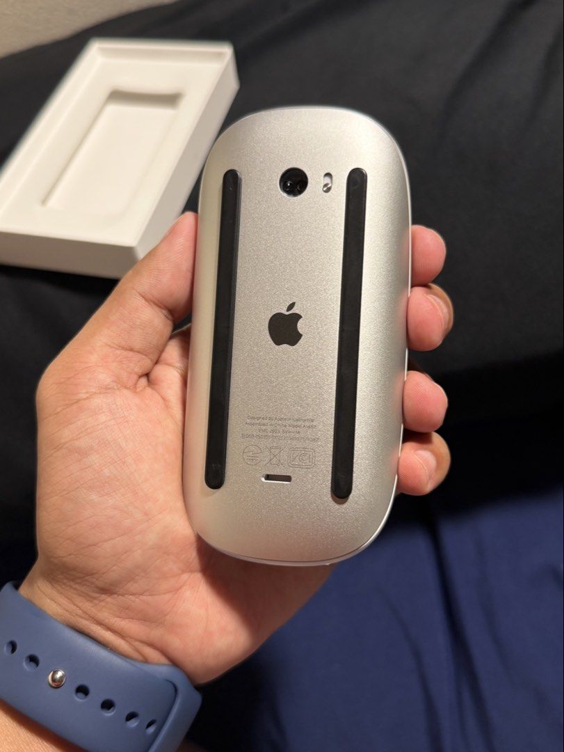 Japan Apple Magic Mouse 2 🇯🇵 (Category: Mouse & Mousepads) located in Makati City. Submitted by overthehorizon (Listing ID 1467955335, Image 3). Description: - Model: Apple Magic Mouse (A1657) Purchased in Japan🇯🇵 - Condition: Excellent condition, comes in original box - Features: Wireless design with smooth multi-touch surface - Compatibility: Ready to pair instantly with Mac or iPad.