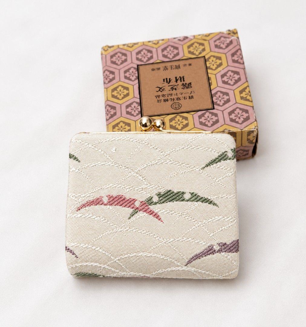 Japanese Coinpurses TAKE all 750 (Category: Purses & Pouches) located in Tuguegarao City. Submitted by ghinzky_preloved (Listing ID 1467920535, Image 3). Description: - Traditional Japanese kiss-lock coin purse and wallet - Elegant design with intricate fabric patterns and woven metallic threads - Secure gold-toned hardware frame with classic clasp closure - Smooth satin lining inside to protect your coins and cards - Compact size, fits easily in