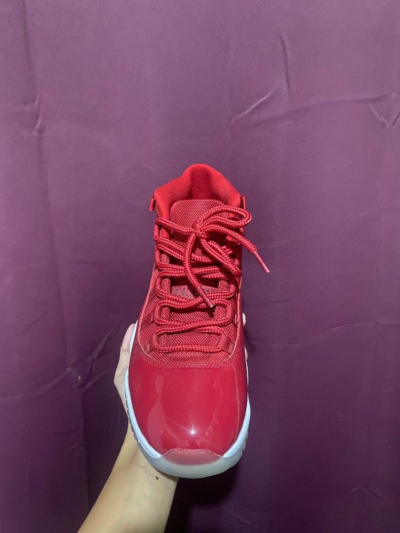 Jordan 11 Retro Gym Red Win Like 96 (Category: Sneakers) located in Sorsogon. Submitted by tomandrei6 (Listing ID 1468021316, Image 3). Description: Jordan 11 Win like 96 authentic pair size us 10 no box negotiable offer nalang mga boss.