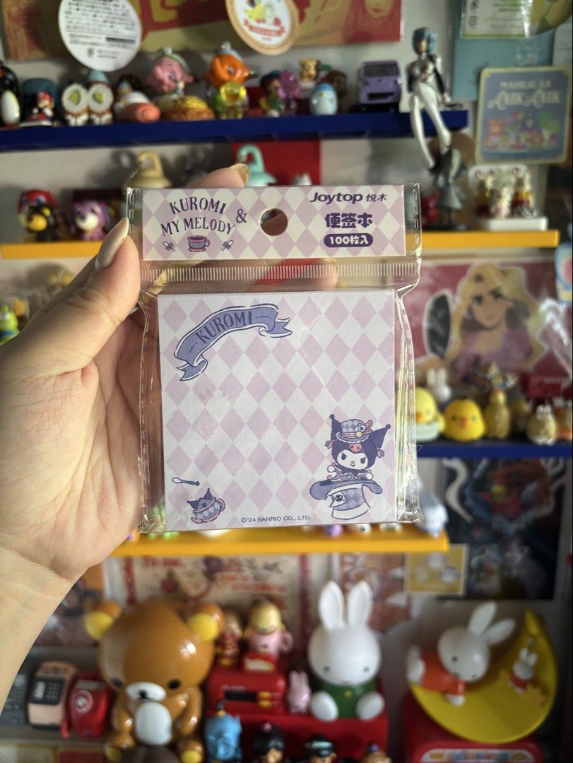 Kuromi and My Melody Sticky Notes (Category: Stationery & School Supplies) located in Caloocan City. Submitted by meowietrinkets (Listing ID 1467893954, Image 1). Description: 4 designs.