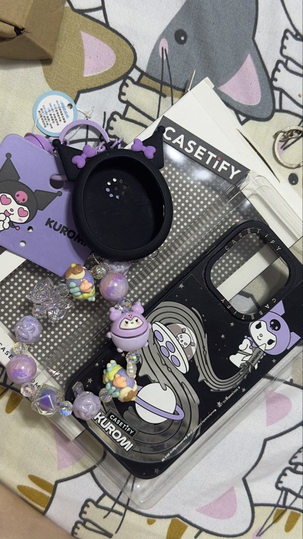 Kuromi Bundle (Category: Bracelets) located in Quezon City. Submitted by toyyytopia (Listing ID 1467986836, Image 1). Description: Kuromi Case Casetify Kuromi Bracelet Kuromi Case tamagotchi.