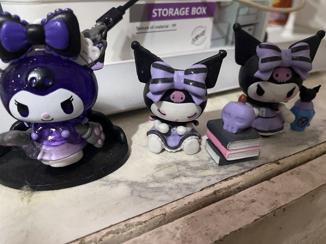 Kuromi Loose Bootleg Figures Set (Category: Designer & Blind Box Toys) located in Santa Maria. Submitted by vodyanitsa (Listing ID 1468018626, Image 1). Description: fixed price strictly as set not up for individual purchase.