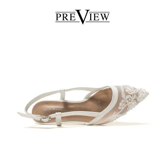 LACE WEDDING HEELS (Category: Heels) located in Quezon City. Submitted by abcdelijah (Listing ID 1467903879, Image 3). Description: Worn once and stored properly on its original box. 1,999.75 orig price in SM Store 1k FIX PRICE!!.