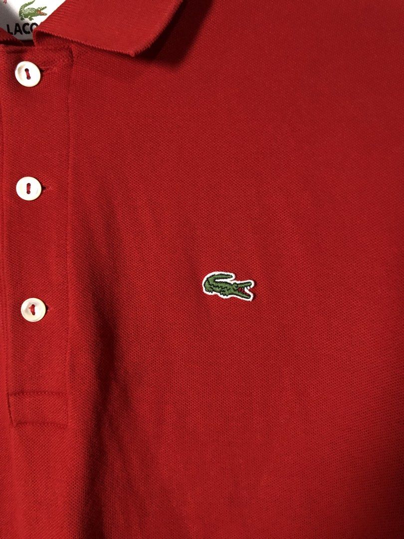 Lacoste (Category: Tshirts & Polo Shirts ) located in Plaridel. Submitted by eco_chic_finds (Listing ID 1467875295, Image 3). Description: Lacoste Authentic/Original Size: 4 Width: 19.5 Length: 26 Good as new 9.8/10 Colorrate No issue Already washed .