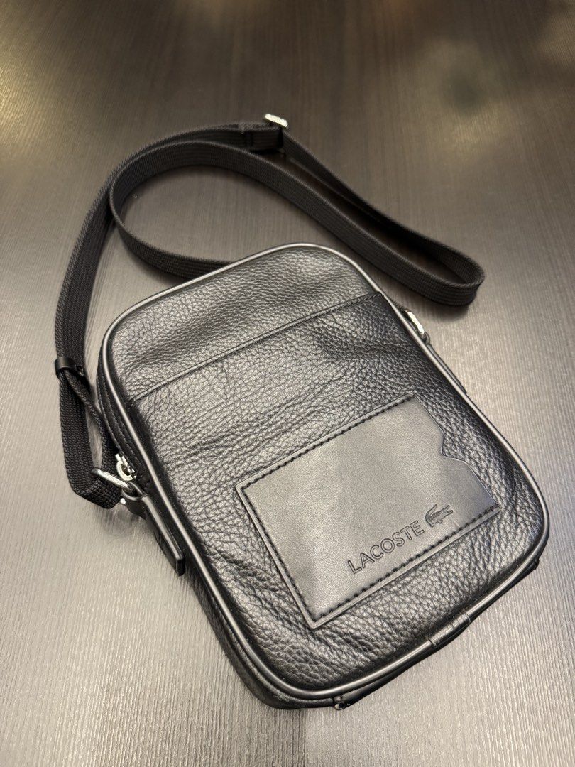 Lacoste (Category: Sling Bags) located in Baliuag. Submitted by 1603_vulture (Listing ID 1467899670, Image 3). Description: Lacoste sling bag leather with card holder Used twice Good as new Original .
