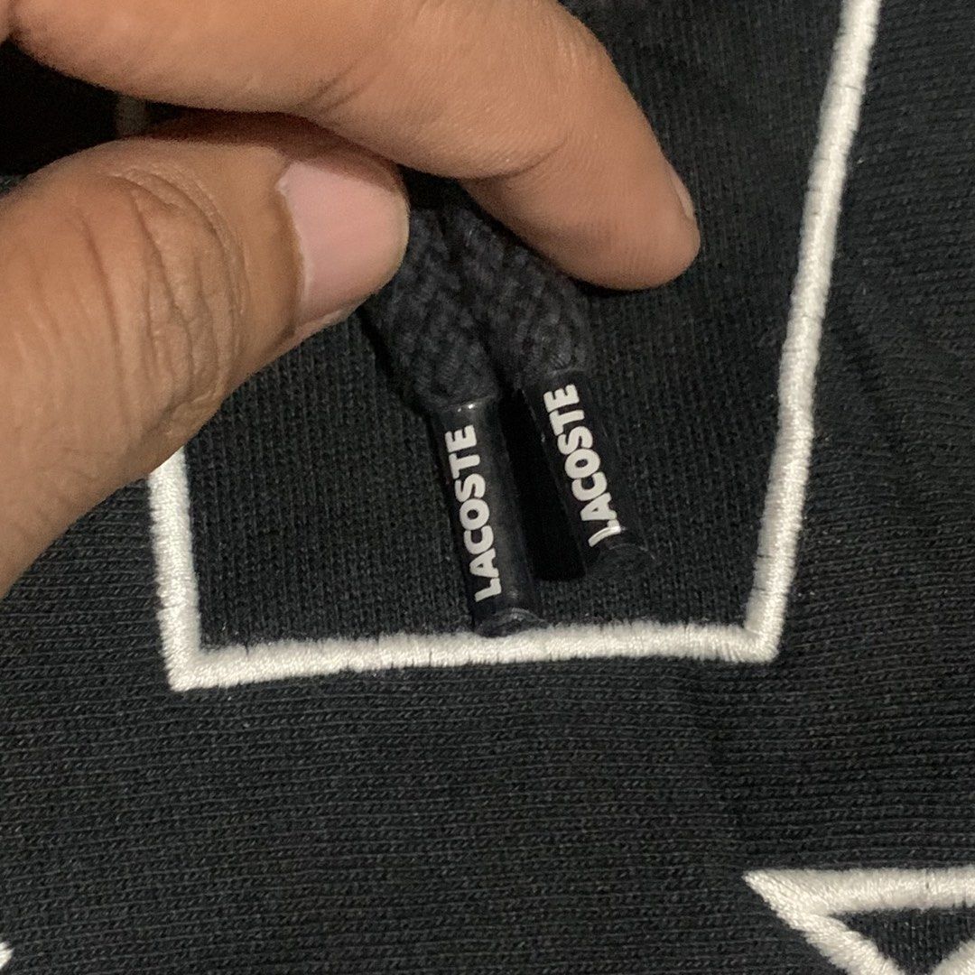 Lacoste Hoodie Jacket (Category: Hoodies) located in Danao, Cebu. Submitted by monri (Listing ID 1468013548, Image 3). Description: Excellent Condition No issue Color rate: 9.7/10 W21xL27 Free shipping 📦.