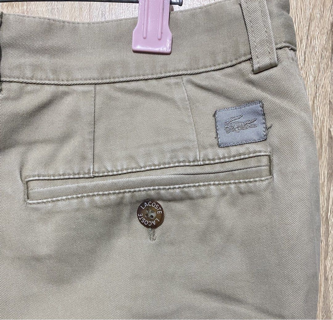 Lacoste Khaki Pants (Category: Chinos) located in Mandaluyong City. Submitted by aiztyle (Listing ID 1467878255, Image 3). Description: Lacoste Khaki Men’s Pants Size 40 on tag Measurement: Waist 31”-32” Length 41” Original Price 7k +++ Super SALE Php1000.00 only.