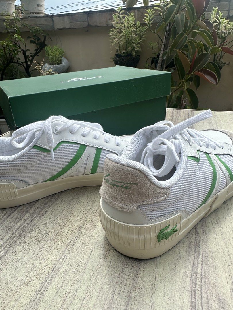 Lacoste L004 Off White with Green Accent (Category: Casual Shoes) located in San Pedro. Submitted by jiniestuff (Listing ID 1467842931, Image 3). Description: Payment first + Shipping Fee MOP: Gcash / Bank Transfer MOD: Lalamove or J&T Location: San Pedro Laguna Meetup: Subject to my availability, around San Pedro / Bacoor / Alabang.